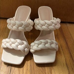Braided Cream Sandals